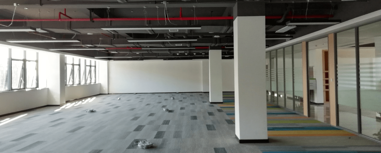 公司領導集體參觀考察 萌恒鎮海總部大樓工程樣板間